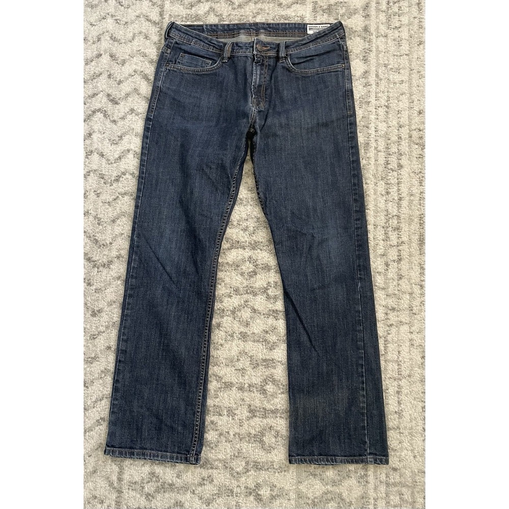 Buffalo David Bitton Men's Driven X Basic Straight Blue Jeans Size 34x32 Stretch